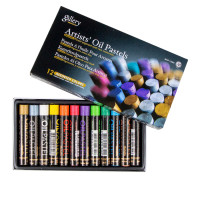 Пастель олійна проф. МЕТАЛІК 12кол., MOP-12MN, MUNGYO