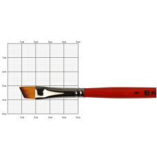 Кисть Синтетика углова, Carrot 1097А, № 6, короткая ручка KOLOS