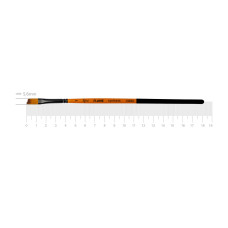 Кисть Синтетика угловая, FLAME 1368А, №1, кор ручка ROSA 1368А01