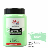 Фарба акрилова, М'ятна, 400 мл, ROSA Studio (322419440)
