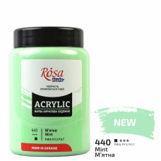 Фарба акрилова, М'ятна, 400 мл, ROSA Studio (322419440)