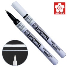 Маркер Pen-Touch Білий, тонкий (EXTRA FINE) 0.7 мм, Sakura (42100)
