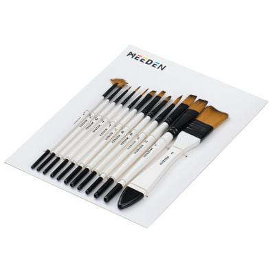Набір пензлів синтетика 12 шт, MEEDEN