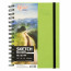 Блокнот на спіралі A5 (14,8х21см), 100г/м2, 80л, фісташковий, ROSA Studio