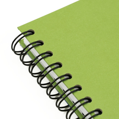 Блокнот на спіралі A5 (14,8х21см), 100г/м2, 80л, фісташковий, ROSA Studio