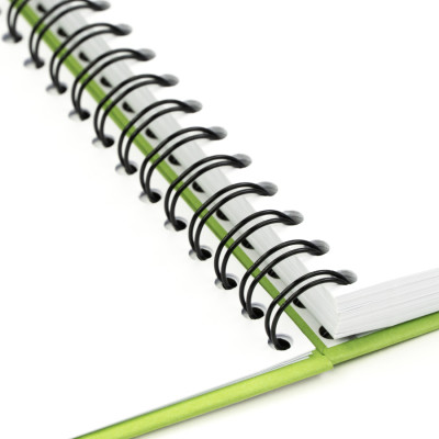 Блокнот на спіралі A5 (14,8х21см), 100г/м2, 80л, фісташковий, ROSA Studio