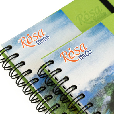 Блокнот на спіралі A5 (14,8х21см), 100г/м2, 80л, фісташковий, ROSA Studio