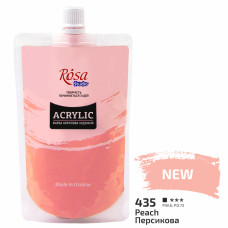 Фарба акрилова Персикова 200 мл ROSA Studio