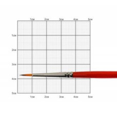 Кисть Синтетика круглая, Carrot 1097R, № 00, короткая ручка KOLOS