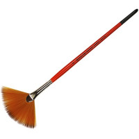 Пензель Синтетика віяла, Carrot 1097FN, № 6, коротка ручка KOLOS