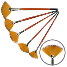Кисть Синтетика веерная, Carrot 1097FN, № 6, короткая ручка KOLOS