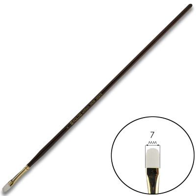 Пензель Синтетика овальна, Snow 1098FR, № 4, довга ручка KOLOS