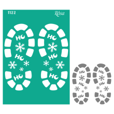 Трафарет многоразовый самоклеющийся, №1122, серия Новый Год, А4 (21х29,7см), ROSA Talent