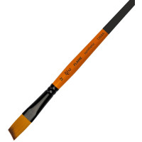 Кисть Синтетика угловая, FLAME 1368А, №12, кор ручка ROSA 1368А12
