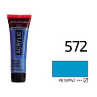 Фарба акрилова AMSTERDAM, (572) Первинний ціановий, 20 мл, Royal Talens