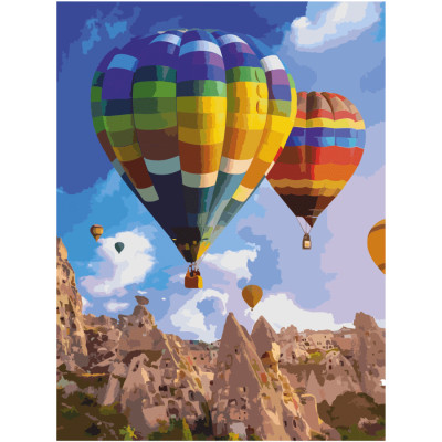 Холст на картоне с контуром, Пейзаж №31, 30х40, хлопок, акрил, ROSA START (GPA283831)