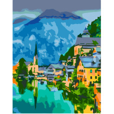Набір картина за номерами стандарт „Чарівний Бад Гойзерн. Австрія“, 35х45 см, ROSA START (N00013477)