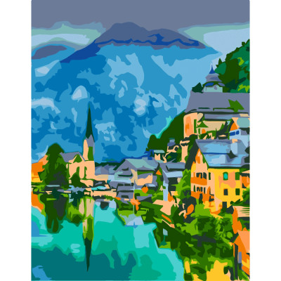 Набір картина за номерами стандарт „Чарівний Бад Гойзерн. Австрія“, 35х45 см, ROSA START (N00013477)