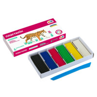 Набір пластиліну дитячого "Захоплення", зі стеком, 6 кольорів, 96 г, ГАММА