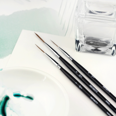 Пензель із соболя круглий лайнер INFINITY серії 128 №0