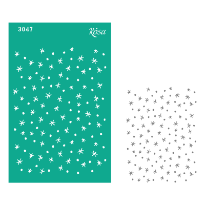 Трафарет многоразовый, №3047, Фоновый 13х20см, серия Новый год, ROSA Talent