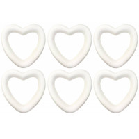 Набір пінопластових сердець, 20 см, 6шт (279800723)