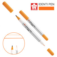 Перманентный маркер IDENTI PEN, двусторонний, 0,4 / 1 мм, Оранжевый, Sakura