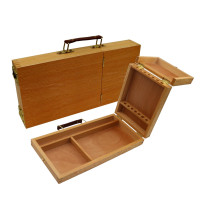 Пенал-этюдник акварельный, деревянный (вяз) (33х16,5х5 см), D,K,ART CRAFT
