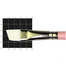 Кисть Синтетика угловая, Flamingo 1023A, № 3/4, короткая ручка KOLOS