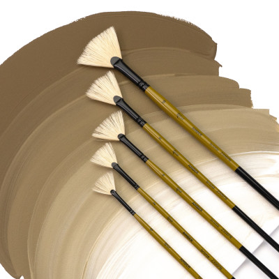 Пензель Щетина віялова, AMBER 2306FN, №6, д.р. ROSA