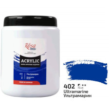 Фарба акрилова, Ультрамарин, 1000 мл, ROSA Studio 322001402 