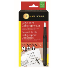 Набор для каллиграфии, Beginner's Calligraphy Set (авторучка, 3 пера, конвертер), Manuscript