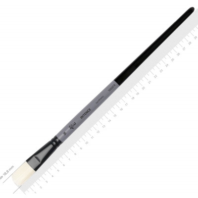 Кисть Синтетика овальная, INTENSE 1668FR, №16, длин ручка ROSA 1668FR16