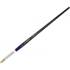 Кисть Щетина круглая, 411, №8, длинная ручка ROSA Studio