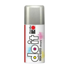 Фарба спрей High Gloss Срібна 150мл do it Marabu