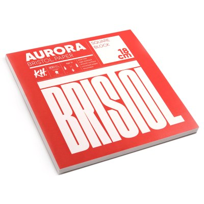 Блок для рисунка Bristol, 18х18 см, 300 г/м, 20 л., Aurora