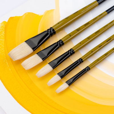 Пензель Щетина плоска, AMBER 2306F, №1, д.р. ROSA