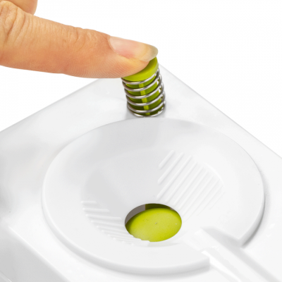 Кисть пластиковая с системой слива (50722), зеленая, DKArt & Craft