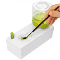 Пензлемийка пластикова з системою зливу (50722), зелена, D.K.Art Craft