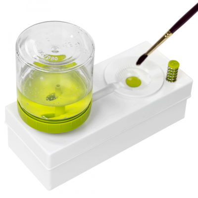 Кисть пластиковая с системой слива (50722), зеленая, DKArt & Craft