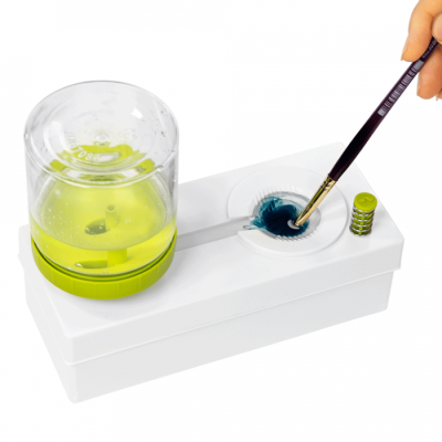 Кисть пластиковая с системой слива (50722), зеленая, DKArt & Craft