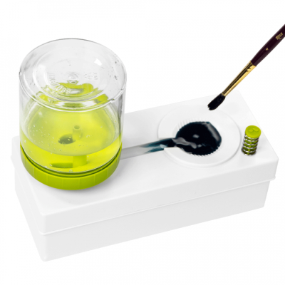 Кисть пластиковая с системой слива (50722), зеленая, DKArt & Craft