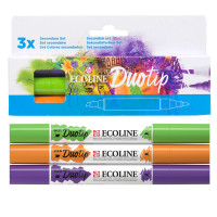 Набір акварельних маркерів ECOLINE DUO TIP Secondary, 3 шт, Royal Talens 11609901 