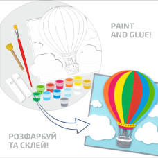 Набор для творчества картина 3D, In the Сlouds, МДФ грунтованное, 19х20 см, ROSA Talent