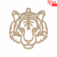 Заготовка Тигр 4, ДВП, 8х8,5см, 5шт, ROSA TALENT