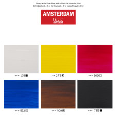 Набір акрилових фарб AMSTERDAM PRIMARY 6*20 мл Royal Talens