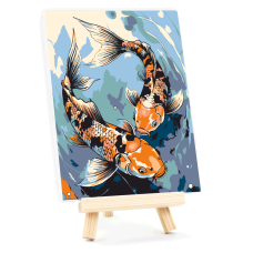 Набор картина по номерам Рыбки кои, 15x20 см, с мольбертом ROSA START