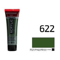 Фарба акрилова AMSTERDAM, (622) Оливковий зелений темний, 20 мл, Royal Talens