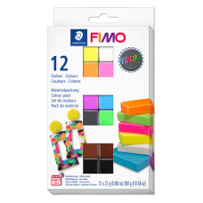Набор пластики "Effect Neon Colours", 12х25гр, Fimo