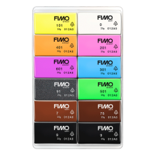 Набор пластики "Effect Neon Colours", 12х25гр, Fimo